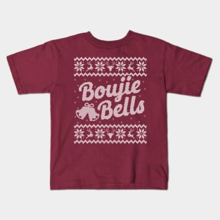 Ugly Christmas Sweater Boujie Bells Kids T-Shirt